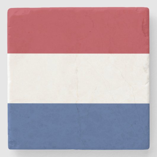 Nederlandse vlag stenen onderzetter (Voorkant)