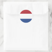 Nederlandse vlag Sticker (Tas)