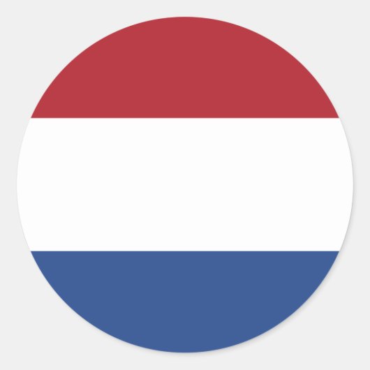 Nederlandse vlag Sticker (Voorkant)
