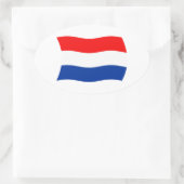 Nederlandse Vlag Sticker (Tas)