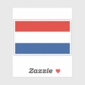 Nederlandse vlag Sticker (Vel)