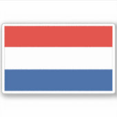 Nederlandse vlag Sticker (Voorkant)