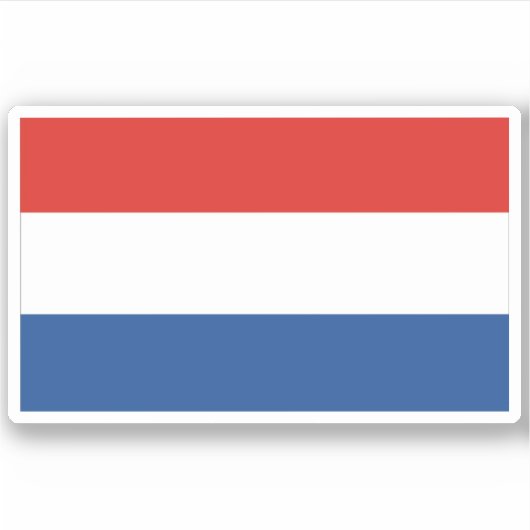 Nederlandse vlag Sticker (Voorkant)