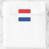Nederlandse vlag Sticker (Tas)