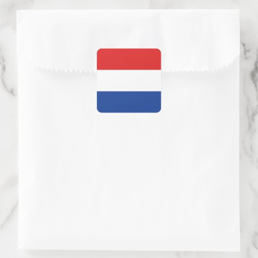 Nederlandse vlag Sticker (Tas)