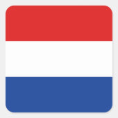 Nederlandse vlag Sticker (Voorkant)
