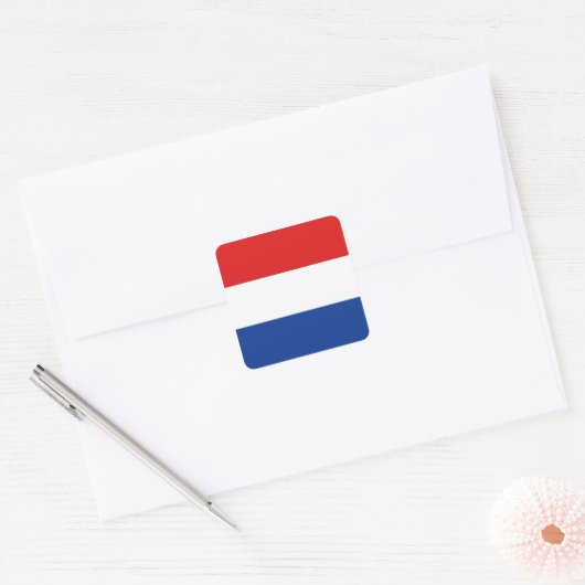 Nederlandse vlag Sticker (Envelop)