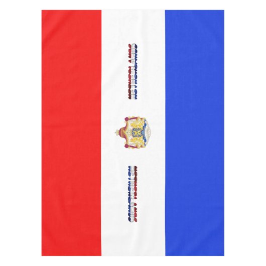 Nederlandse vlag tafelkleed (Voorkant)