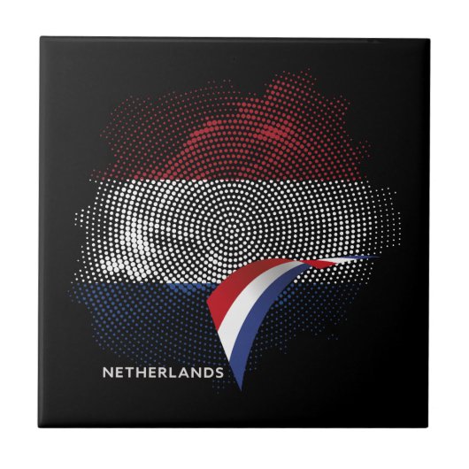 Nederlandse vlag tegeltje (Voorkant)