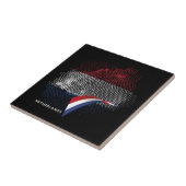 Nederlandse vlag tegeltje (Zijkant)