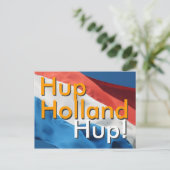 Nederlandse vlag & tekstomhoog, Holland, Hup! Post Briefkaart (Staand voorkant)