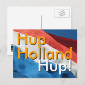 Nederlandse vlag & tekstomhoog, Holland, Hup! Post Briefkaart (Voorkant / Achterkant)