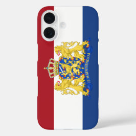 Nederlandse vlag telefoonhoes iPhone 16 hoesje