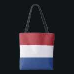 Nederlandse vlag tote bag<br><div class="desc">Patriottische vlag van Nederland.</div>