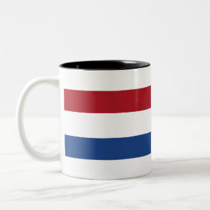 Nederlandse vlag tweekleurige koffiemok