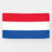 Nederlandse vlag van Nederland aangepaste banner t (Horizontaal)