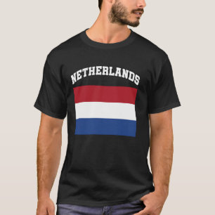Nederlandse vlag Vet Nederlands Nederland Oorspron T-shirt