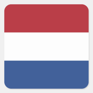 Nederlandse vlag vierkante sticker