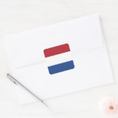 Nederlandse vlag vierkante sticker (Envelop)