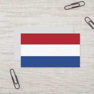 Nederlandse vlag visitekaartje