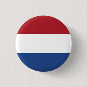 Nederlandse vlag, vlag Nederland Ronde Button 3,2 Cm
