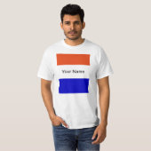 Nederlandse vlag, voeg je eigen naam toe, t-shirt (Voorkant volledig)