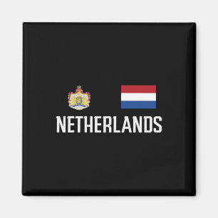 Nederlandse Vlag Voetbal Fan Mannen Vrouwen Kind Magneet