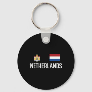 Nederlandse Vlag Voetbal Fan Mannen Vrouwen Kind Sleutelhanger