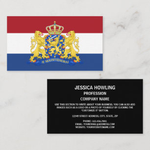 Nederlandse Vlag & Wapen, Vlag van Nederland Visitekaartje