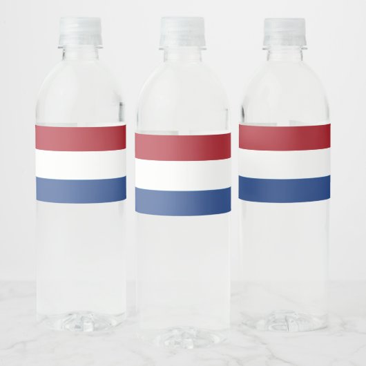 Nederlandse vlag waterfles etiket (Flessen)