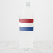 Nederlandse vlag waterfles etiket (Voorkant)