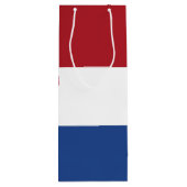 Nederlandse vlag wijn cadeautas (Achterkant)