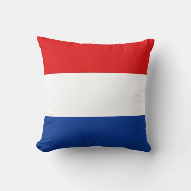 Nederlandse vlag x vlaggenpiloot kussen (Voorkant)