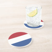 Nederlandse vlag zandsteen onderzetter (Zijkant)