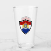 Nederlandse vlaggen glas (Voorkant)