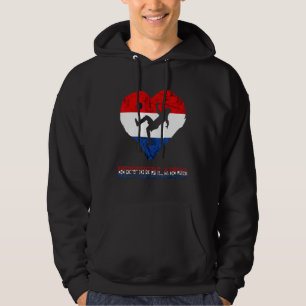 Nederlandse Voetbal Hart Nederland Vlag Nederlands Hoodie