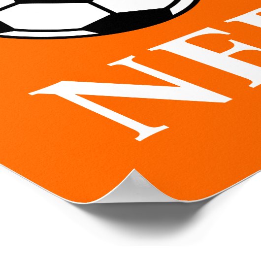 Nederlandse Voetbal Poster (Hoek)