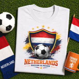 Nederlandse Voetbalfan Nederlandse Voetbal Wereldb T-shirt