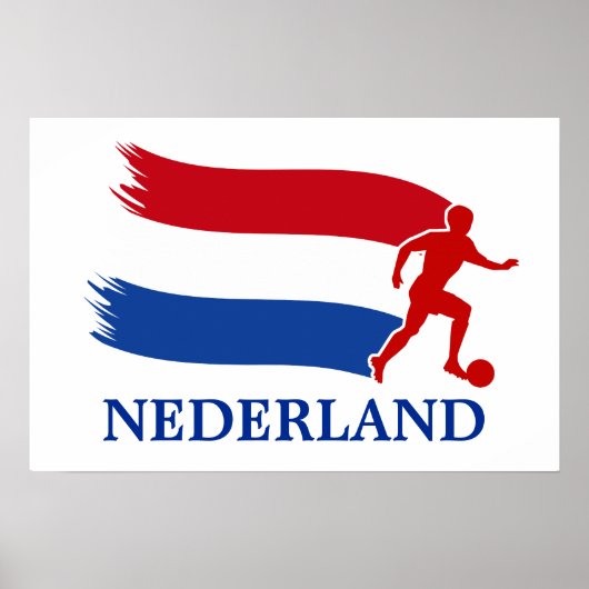 Nederlandse voetbalvlag poster (Voorkant)