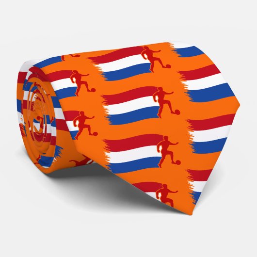 Nederlandse voetbalvlag stropdas (Opgerold)
