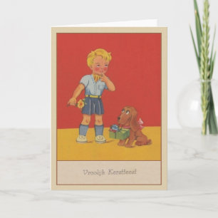 Nederlandse Vroolijk Kerstfeest Kaart
