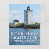 Nederlandse vuurtoren op het eiland Rhode Island B Briefkaart (Voorkant)