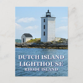 Nederlandse vuurtoren op het eiland Rhode Island B Briefkaart