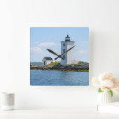 Nederlandse vuurtoren op het eiland Rhode Island Vierkante Klok (Huis)