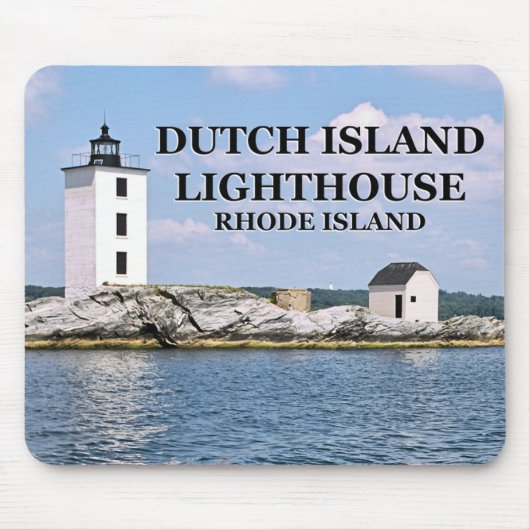 Nederlandse vuurtoren, Rhode Island Mousepad Muismat (Voorkant)