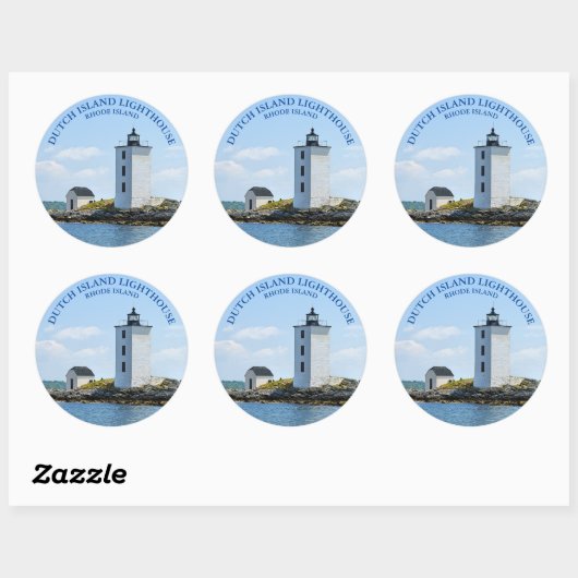 Nederlandse vuurtoren, RI Round Sticker (Vel)