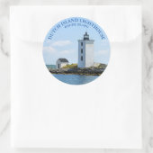 Nederlandse vuurtoren, RI Round Sticker (Tas)