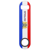 Nederlandse wapenschild speed flessenopener (Achterkant)