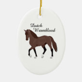 NEDERLANDSE WARMBLOOD KERAMISCH ORNAMENT (Voorkant)