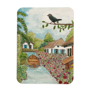 Nederlandse Waterverf Venice Giethoorn Netherlands Magneet